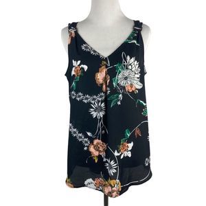Maurices Floral Tank Top Blouse Size Medium